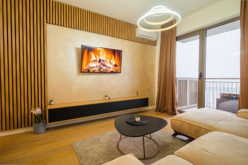 Postel nebo postele na pokoji v ubytování BW Queen palace