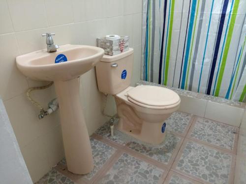 Koupelna v ubytování Casa Magdalena Centro