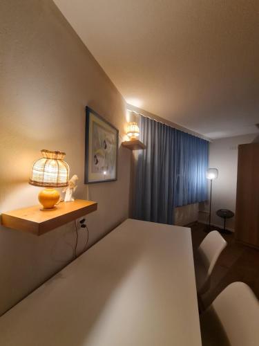 Postel nebo postele na pokoji v ubytování Agrimonia - 5,5-Zi Duplex Wohnung bis 11 Personen mit eigenem Garten