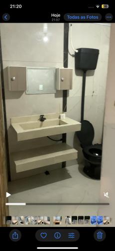 Et badeværelse på Quartos House Family