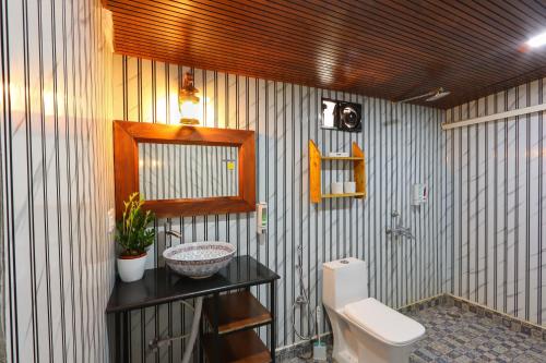 Koupelna v ubytování Simrose