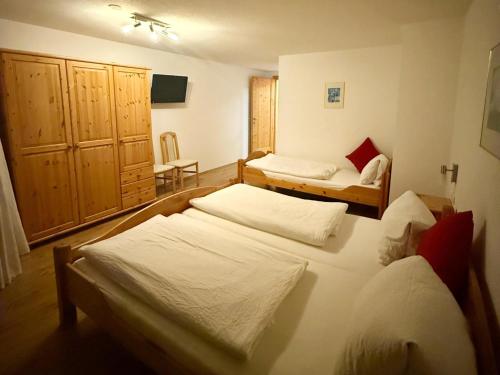 a bedroom with two beds in a room at Apartment with Alpine views in Fügenberg