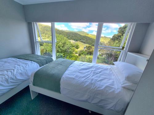 Postel nebo postele na pokoji v ubytování King of the Hill