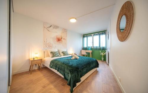 Giường trong phòng chung tại Le Cocon Terracotta