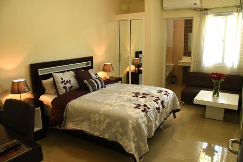 Ένα ή περισσότερα κρεβάτια σε δωμάτιο στο Hostal San Francisco de Asis