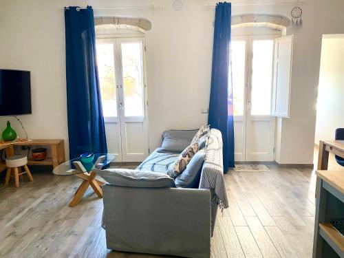 Χώρος καθιστικού στο la Casa Amaranto