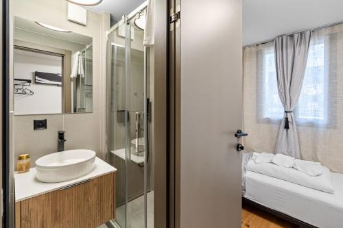 Ванная комната в BERG & BERG HOTEL - Kerns Self-Check-in