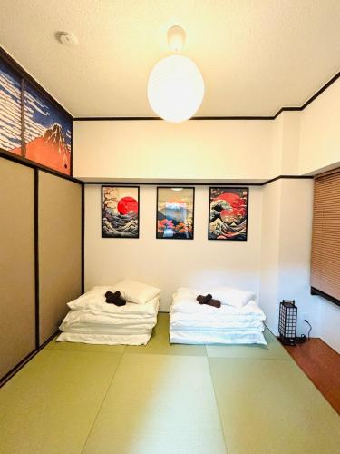 1min from station Hokusai and 2F nice view 2DK 30min from Tokyo station convenience store 30sec onsen 10min Haneda 55min