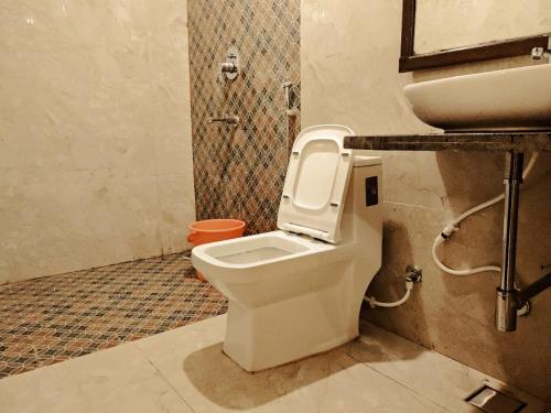 Et badeværelse på Lake View Inn Resort