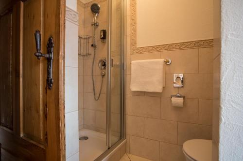 Koupelna v ubytování Meiser Rosenstuben Hotel