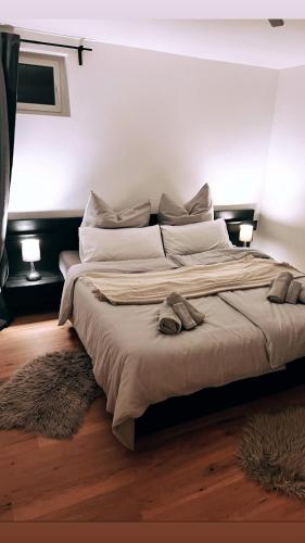 En eller flere senge i et værelse på LevelUp 3von5