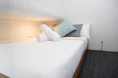 フィリティヨにあるSolara Maldives Luxury Yacht Charterのホテルルーム(枕付)