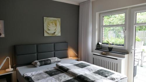 Postel nebo postele na pokoji v ubytování Ferienhaus Dorn