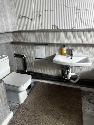 Hotels tesisinde bir banyo