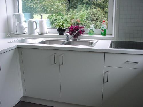 Kuchyň nebo kuchyňský kout v ubytování Kromven