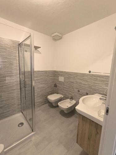 Koupelna v ubytování B&B La Coccinella