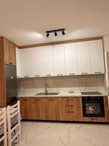 Køkken eller tekøkken på Kron apartment