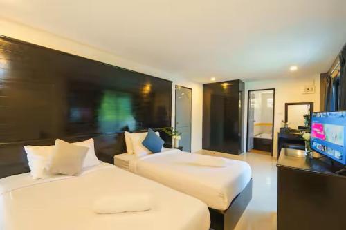 Кровать или кровати в номере AP Apartment