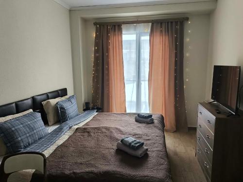 TV a/nebo společenská místnost v ubytování Sano House