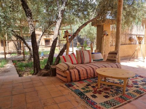 Zahrada ubytování Eco-Ferme Tamalait Skoura