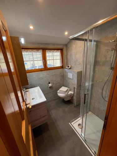 Koupelna v ubytování Ferienwohnung Lahnerhof