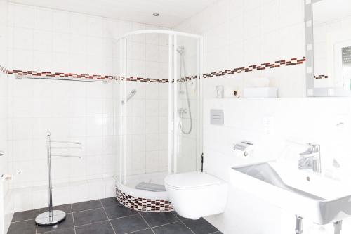 Koupelna v ubytování Land-gut-Hotel Waldesruh