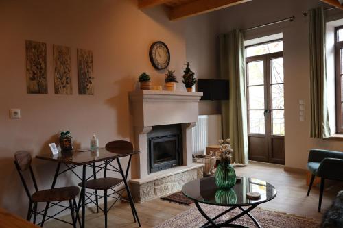 Posezení v ubytování Δρυάδες Suites 2