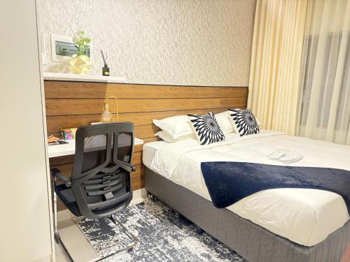 Llit o llits en una habitació de Chartim Haven