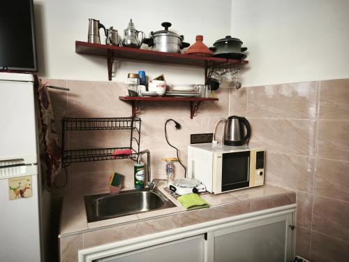 Una cocina o cocineta en Garden Beet