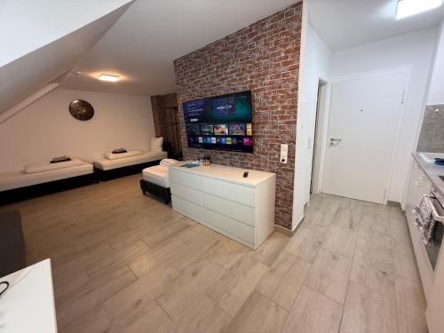 Nhà bếp/bếp nhỏ tại Apartment im Stadtzentrum mit W-LAN Home Sweet Home