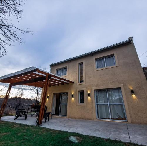 Bygningen som feriehuset ligger i