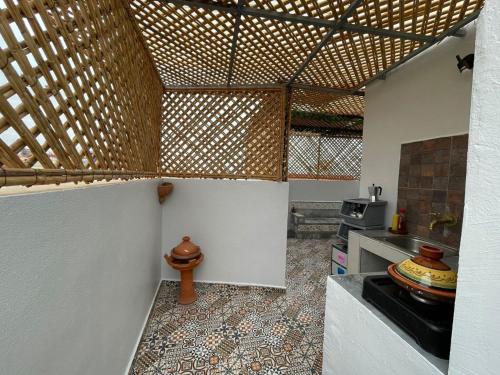 Een keuken of kitchenette bij summerhouseberber