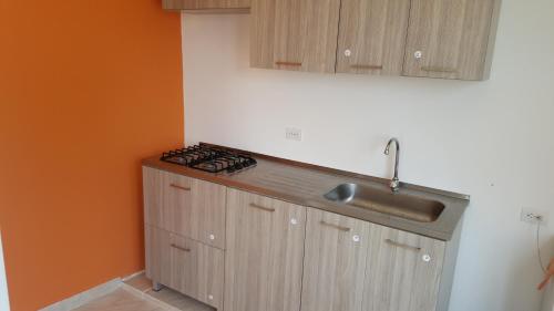 Η κουζίνα ή μικρή κουζίνα στο Roxi's Place