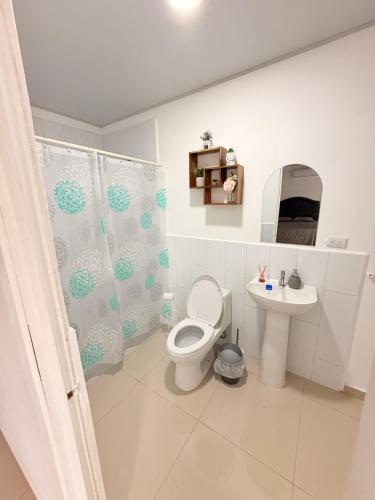 Et badeværelse på Casa en San Miguel