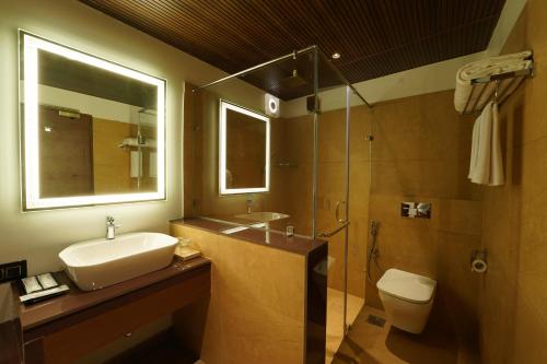 Et badeværelse på Trishvam Palolem Beach Resort