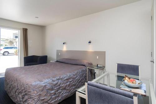 Гостиная зона в Hawera Central Motor Lodge