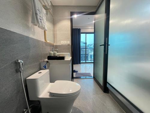 Koupelna v ubytování Diamond Light Hotel