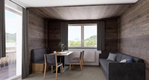 Χώρος καθιστικού στο Alpenresort Panorama