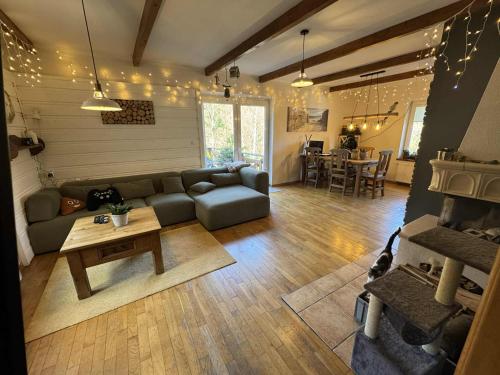 Posezení v ubytování Willa pod Leskowcem - agroturystyka - pokoje pod wynajem