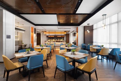 Posezení v ubytování 武汉国际广场江汉路希尔顿欢朋酒店