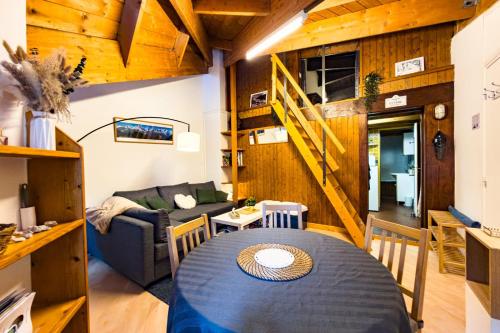 Studio with a view of Mont Blanc