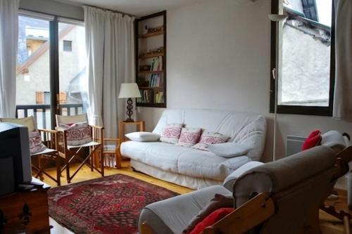 Ένα ή περισσότερα κρεβάτια σε δωμάτιο στο Family cocon with mountain view