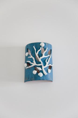 a painting of a tree with shells on it at Hotel Cutimare - Aeolian Charme in Acquacalda