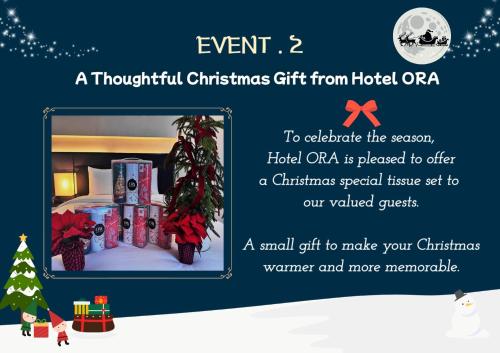 a thoughtful christmas gift from hotel ora to celebrate the season at Hotel ORA Incheon in Incheon
