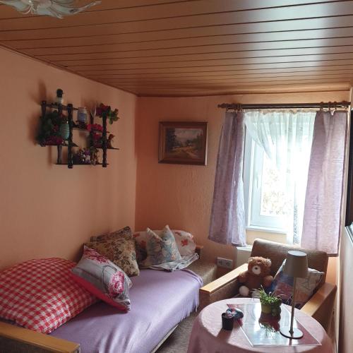 Khu vực ghế ngồi tại Ferienhaus Zum Kleintierzüchter