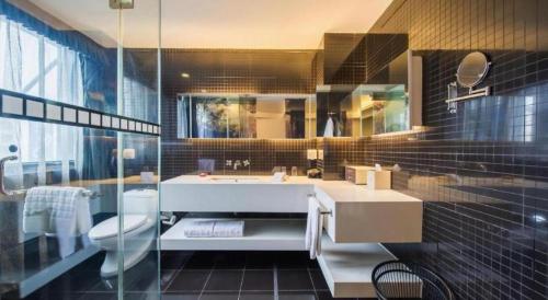 Koupelna v ubytování Hotel Soul Suzhou