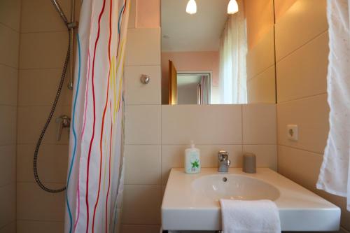 Koupelna v ubytování Landhaus Friede