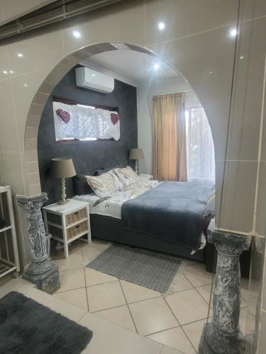 Кровать или кровати в номере Clansthal beach get away