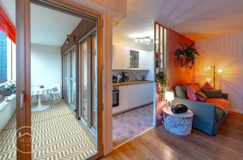 Kuchyň nebo kuchyňský kout v ubytování Confort, centre-ville et garage privé