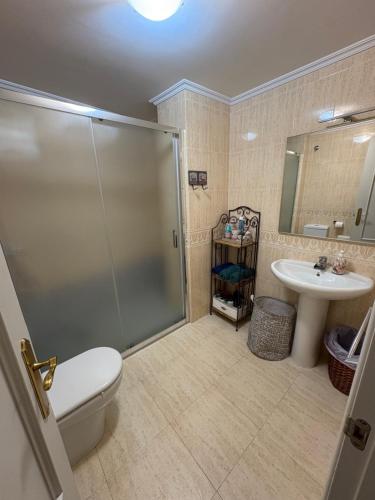 Et badeværelse på Apartamento Mudejar Star